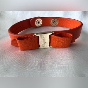 Salvatore Ferragamo Vara bow Leather Bracelet